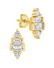 Load image into Gallery viewer, Teared CZ Liora Studs
