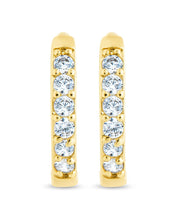 Load image into Gallery viewer, Zadie CZ Everyday Hoop Earrings
