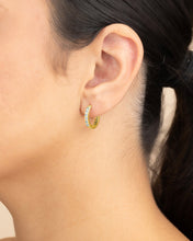 Load image into Gallery viewer, Zadie CZ Everyday Hoop Earrings
