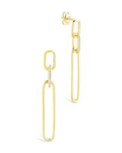 Load image into Gallery viewer, Chelle CZ Mixed Link Drop Studs
