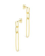 Load image into Gallery viewer, Chelle CZ Mixed Link Drop Studs
