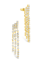Load image into Gallery viewer, Linda CZ Dangle Stud Earrings
