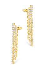 Load image into Gallery viewer, Linda CZ Dangle Stud Earrings
