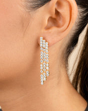 Load image into Gallery viewer, Linda CZ Dangle Stud Earrings

