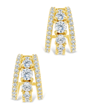 Load image into Gallery viewer, Yasmina CZ Hoop Earrings
