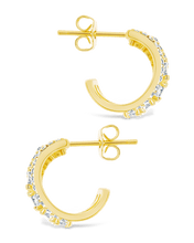 Load image into Gallery viewer, Yasmina CZ Hoop Earrings
