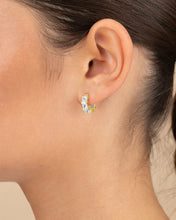 Load image into Gallery viewer, Cosima Baguette CZ Hoops
