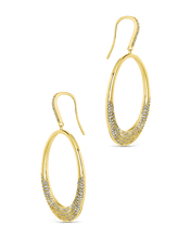 Load image into Gallery viewer, Muriel CZ O Drop Earrings
