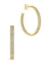 Load image into Gallery viewer, Velma CZ Statement Hoops
