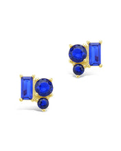 Load image into Gallery viewer, Sterling Silver CZ Cluster Studs
