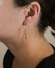 Load image into Gallery viewer, Sterling Silver CZ Studded Threader Earrings
