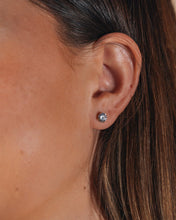 Load image into Gallery viewer, Sterling Silver 6mm CZ Stud Earrings
