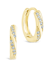 Load image into Gallery viewer, Sterling Silver Adelise Micro Hoops
