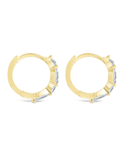 Load image into Gallery viewer, Sterling Silver Kensington Micro Hoops
