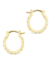 Load image into Gallery viewer, Sterling Silver Norabelle Micro Hoops
