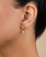 Load image into Gallery viewer, Sterling Silver Brilliant Cut Duo Jackets
