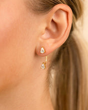 Load image into Gallery viewer, Sterling Silver Pear Cut Duo Jackets
