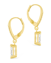 Load image into Gallery viewer, Sterling Silver Allegra Marquise Cut CZ French Clip Earrings
