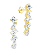 Load image into Gallery viewer, Sterling Silver Blythlyn CZ Studs
