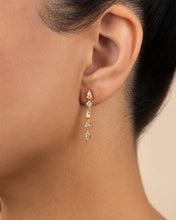 Load image into Gallery viewer, Sterling Silver Jacinda CZ Dangle Earrings
