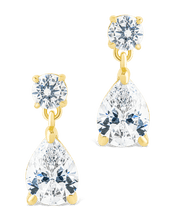 Load image into Gallery viewer, Sterling Silver Imogen CZ Studs
