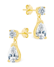 Load image into Gallery viewer, Sterling Silver Imogen CZ Studs
