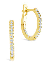Load image into Gallery viewer, Sterling Silver Lilia CZ Infinity Hoops
