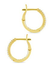 Load image into Gallery viewer, Sterling Silver Lilia CZ Infinity Hoops
