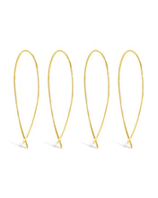 Load image into Gallery viewer, Delicate Threader Hoop Earrings Set of 2
