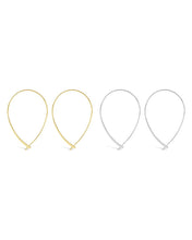 Load image into Gallery viewer, Delicate Threader Hoop Earrings Set of 2
