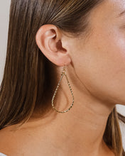 Load image into Gallery viewer, Hammered Teardrop Dangle Earring

