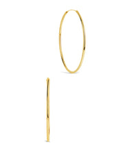 Load image into Gallery viewer, 2.7" Infinity Hoop Earrings
