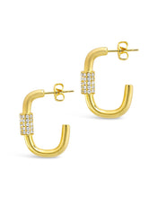 Load image into Gallery viewer, Oval Carabiner Hoops
