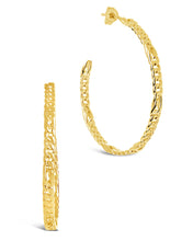Load image into Gallery viewer, Claudette Chain Hoop Earrings

