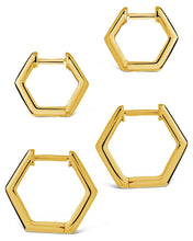 Load image into Gallery viewer, Emmy Geometric Hoop Earring Set of 2
