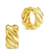 Load image into Gallery viewer, Bailey Twist Micro Hoop Earrings
