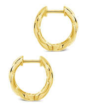 Load image into Gallery viewer, Bailey Twist Micro Hoop Earrings
