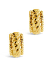 Load image into Gallery viewer, Kalina Quilted Huggie Hoop Earrings
