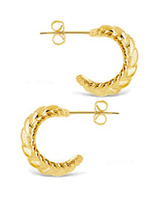 Load image into Gallery viewer, Kalina Quilted Huggie Hoop Earrings
