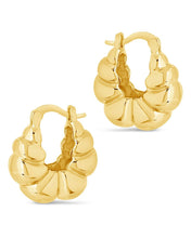 Load image into Gallery viewer, Petite Croissant Hoop Earrings
