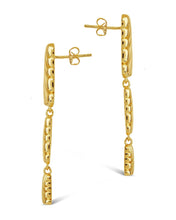 Load image into Gallery viewer, Haydée Triple Textured Drop Stud Earrings
