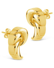 Load image into Gallery viewer, French Horn Stud Earrings
