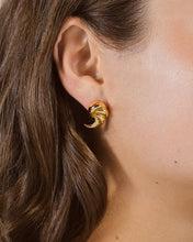 Load image into Gallery viewer, French Horn Stud Earrings
