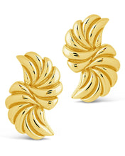 Load image into Gallery viewer, Twisted Croissant Stud Earrings
