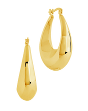 Load image into Gallery viewer, Autumn Elongated Tube Hoop Earrings
