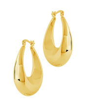 Load image into Gallery viewer, Autumn Elongated Tube Hoop Earrings
