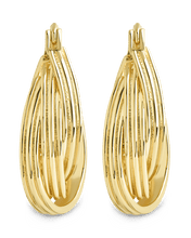 Load image into Gallery viewer, Emery Triple Row Layered Earrings
