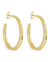 Load image into Gallery viewer, Daria Double Row Hoop Earrings

