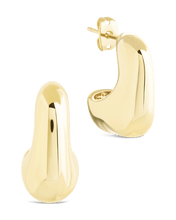 Load image into Gallery viewer, Demi Chunky Molten Metal Hoop Earrings
