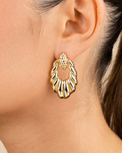 Load image into Gallery viewer, Enid Textured Door Knocker Stud Earrings
